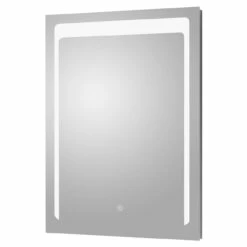 Hudson Reed Silver 700mm X 500mm Touch Sensor LED Mirror With Demister - LQ501