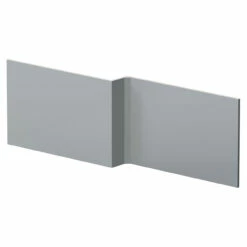 Hudson Reed Urban Satin Grey 1700mm Square Shower Bath Front Panel - MOF273
