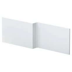 Hudson Reed Urban Satin White 1700mm Square Shower Bath Front Panel - MOF173
