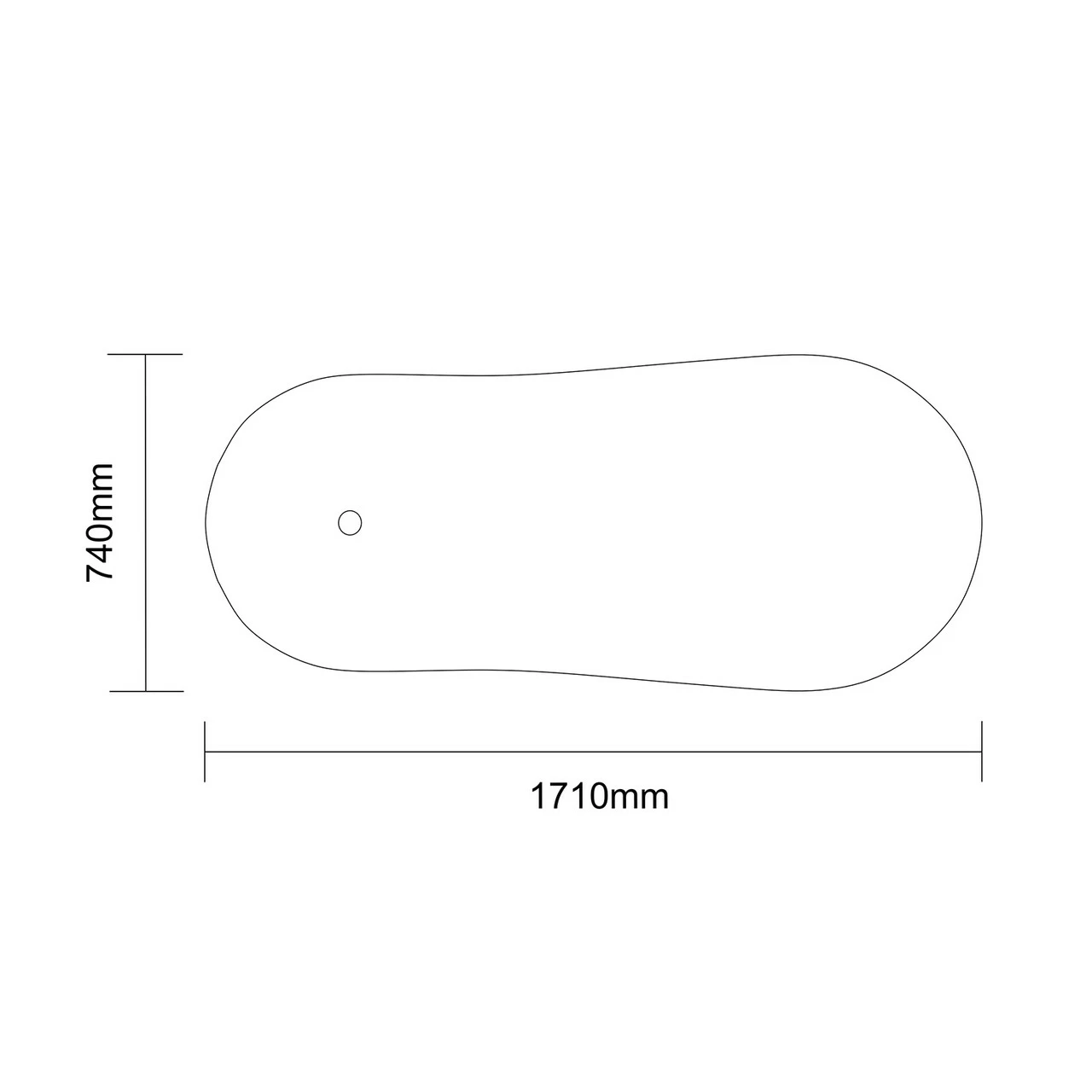 Kensington 1710mm X 740mm Single Ended Freestanding Slipper Roll Top Bath With Chrome Claw Feet - Image 6