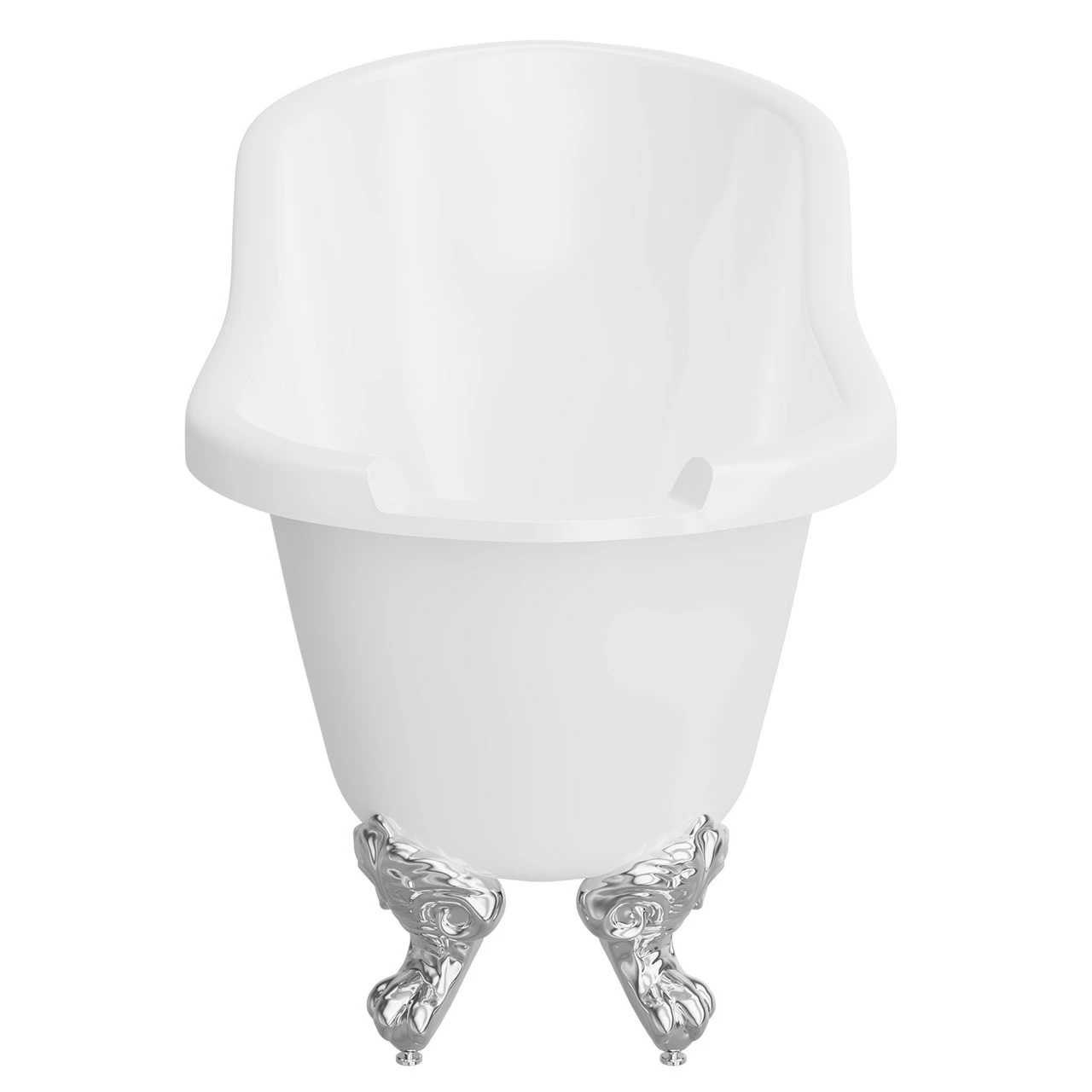 Kensington 1710mm X 740mm Single Ended Freestanding Slipper Roll Top Bath With Chrome Claw Feet - Image 4