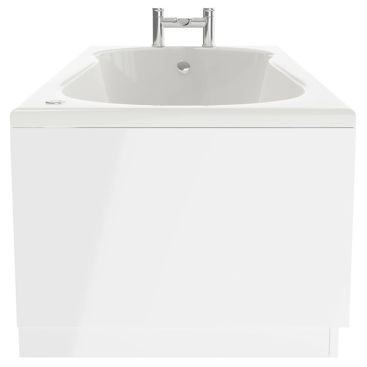 Keyhole 1700mm X 700mm 12 Jet Chrome Easifit Single Ended Spa Shower Bath - Image 5