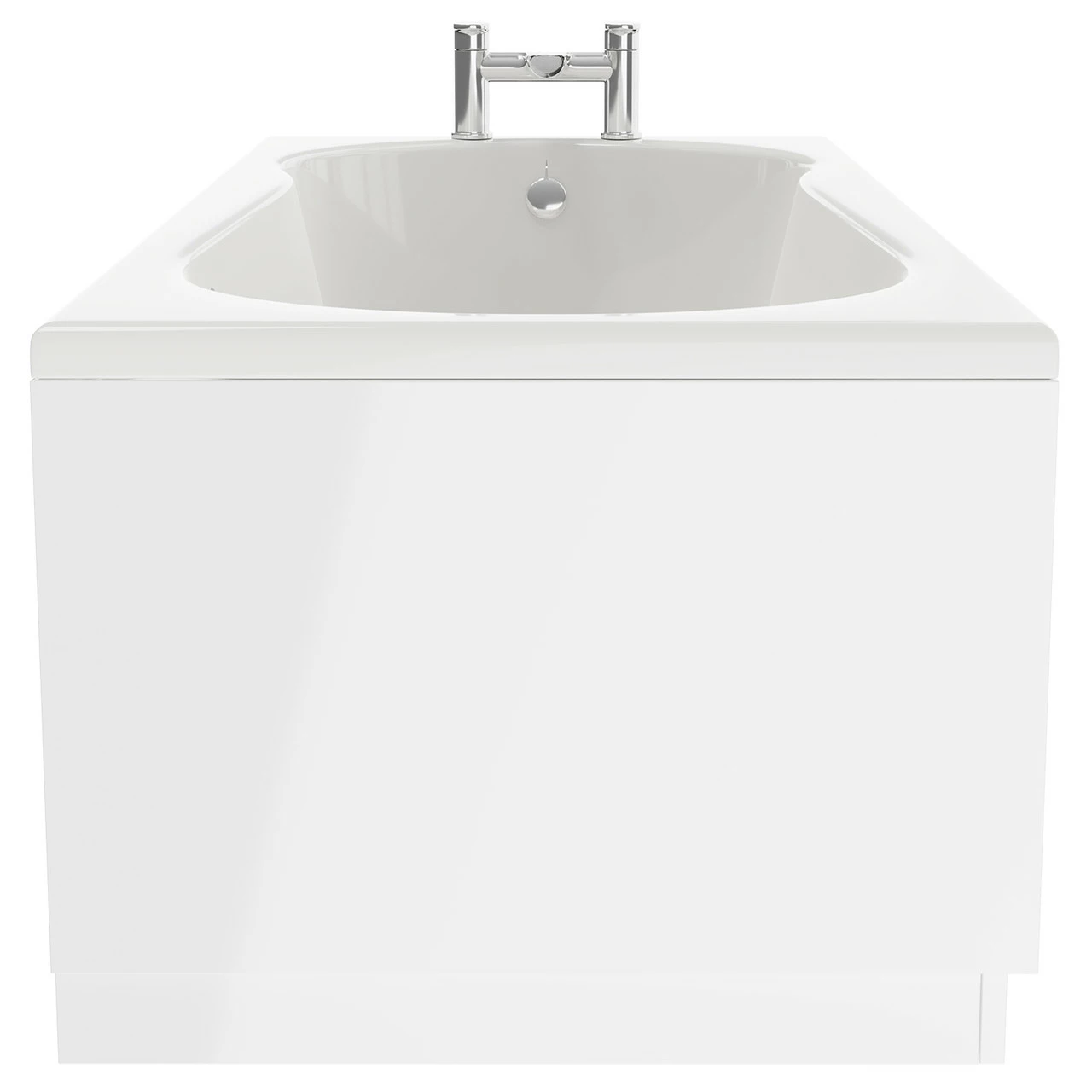 Keyhole 1700mm X 700mm 6 Jet Chrome Flat Jet Single Ended Whirlpool Shower Bath - Image 5