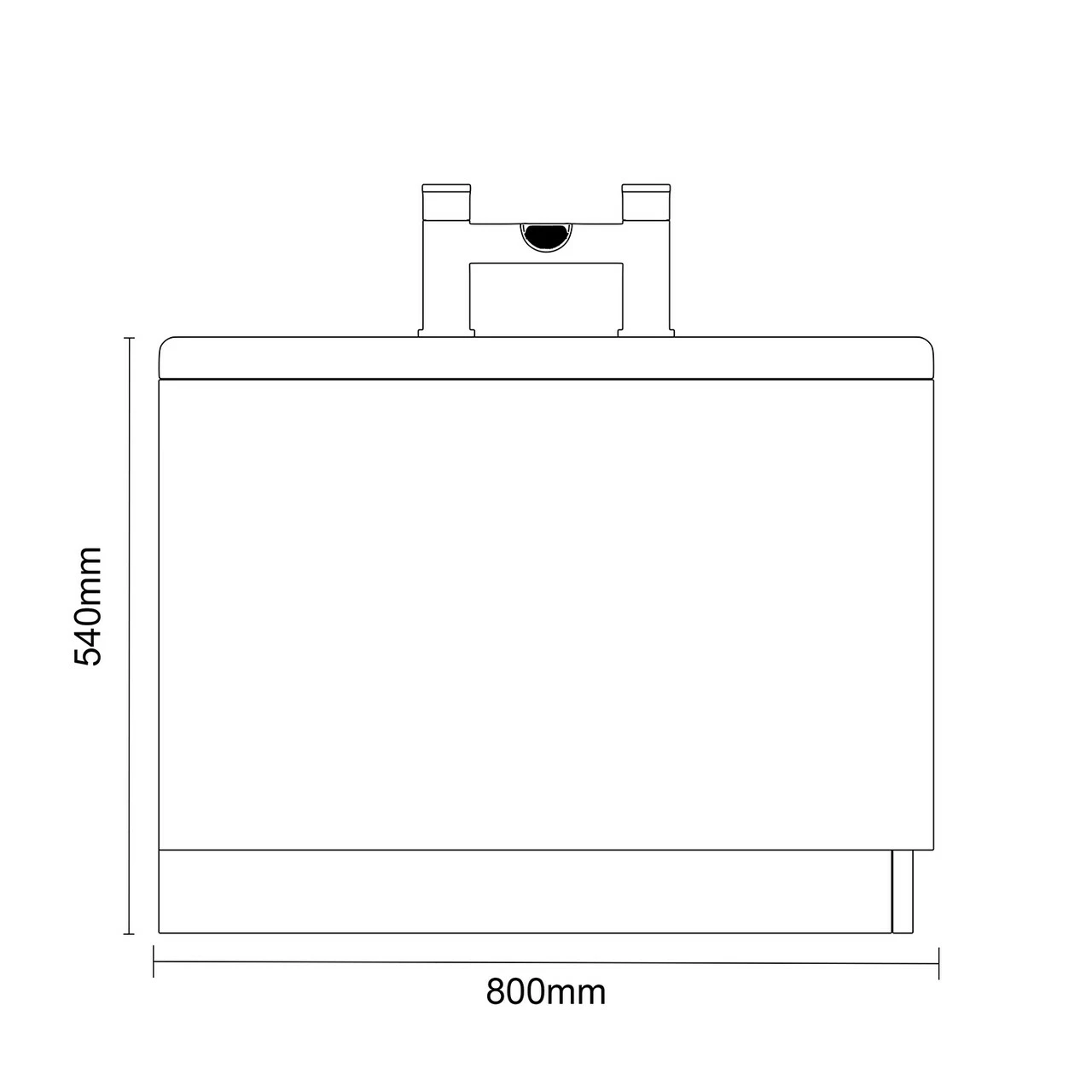 Keyhole 1700mm X 800mm 12 Jet Chrome Flat Jet Single Ended Whirlpool Shower Bath - Image 6