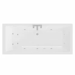 Legend 1500mm X 700mm Right Hand 12 Jet Chrome Flat Jet Single Ended Whirlpool Bath