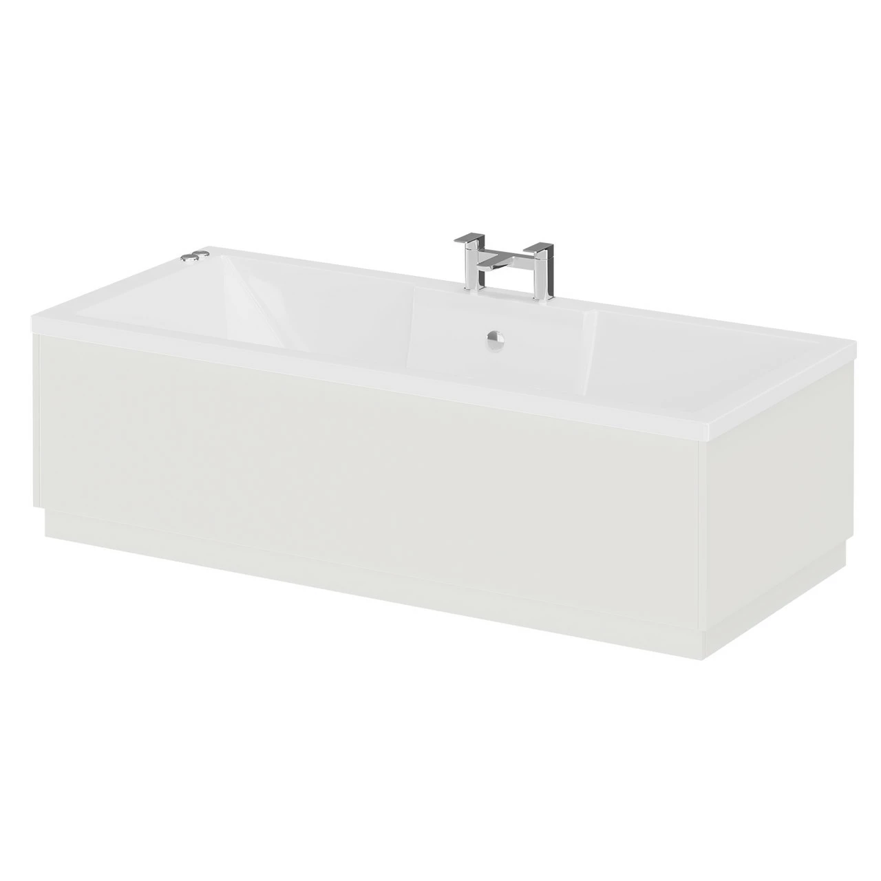 Legend 1600mm X 700mm Left Hand 12 Jet Chrome V-Tec Single Ended Whirlpool Bath - Image 2
