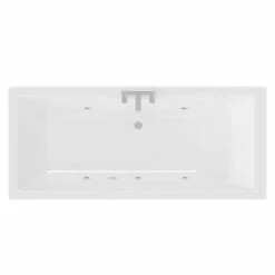 Legend 1700mm X 750mm Left Hand 6 Jet Chrome Flat Jet Single Ended Whirlpool Bath