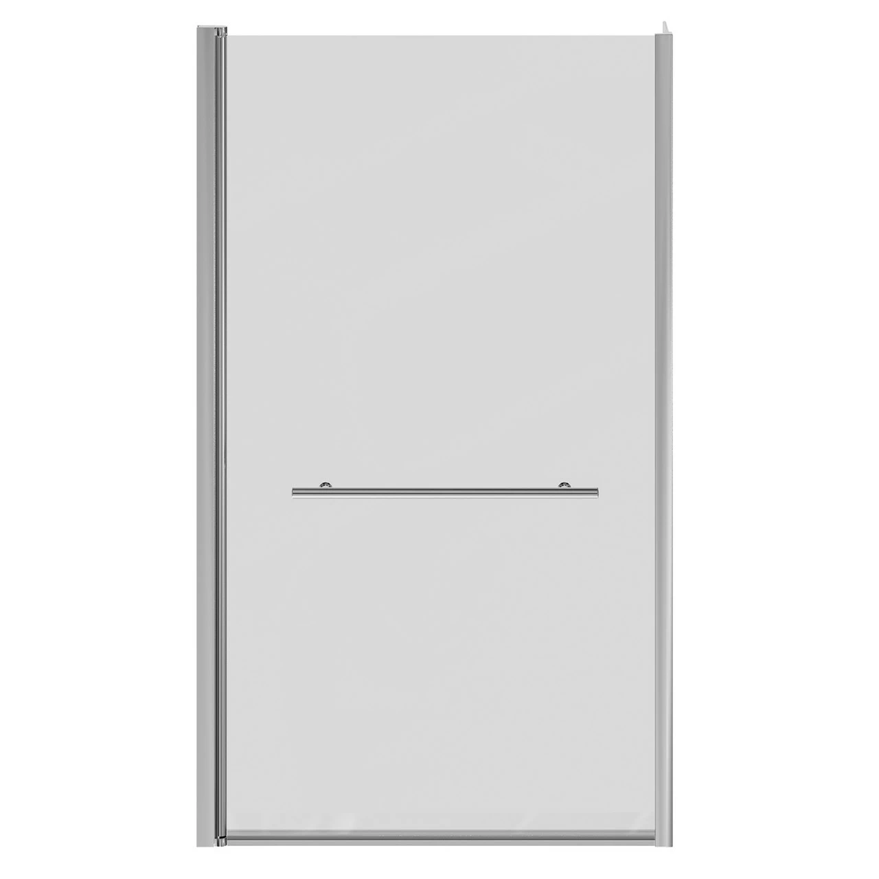 Loire Polished Chrome 805mm Hinged L Shaped Bath Shower Screen With Towel Rail - Image 3