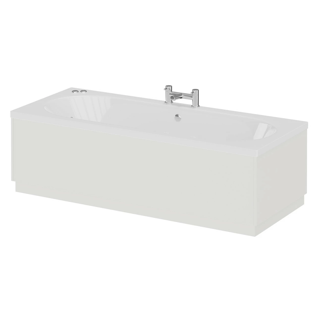 Metropole 1700mm X 700mm 12 Jet Chrome V-Tec Double Ended Whirlpool Bath - Image 2