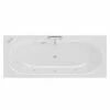 Metropole 1700mm X 750mm 12 Jet Chrome V-Tec Double Ended Whirlpool Bath