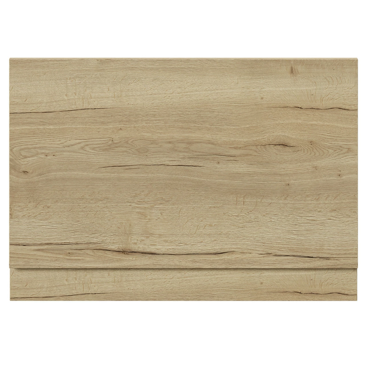 Autumn Oak MDF 800mm End Bath Panel With Plinth - Image 2