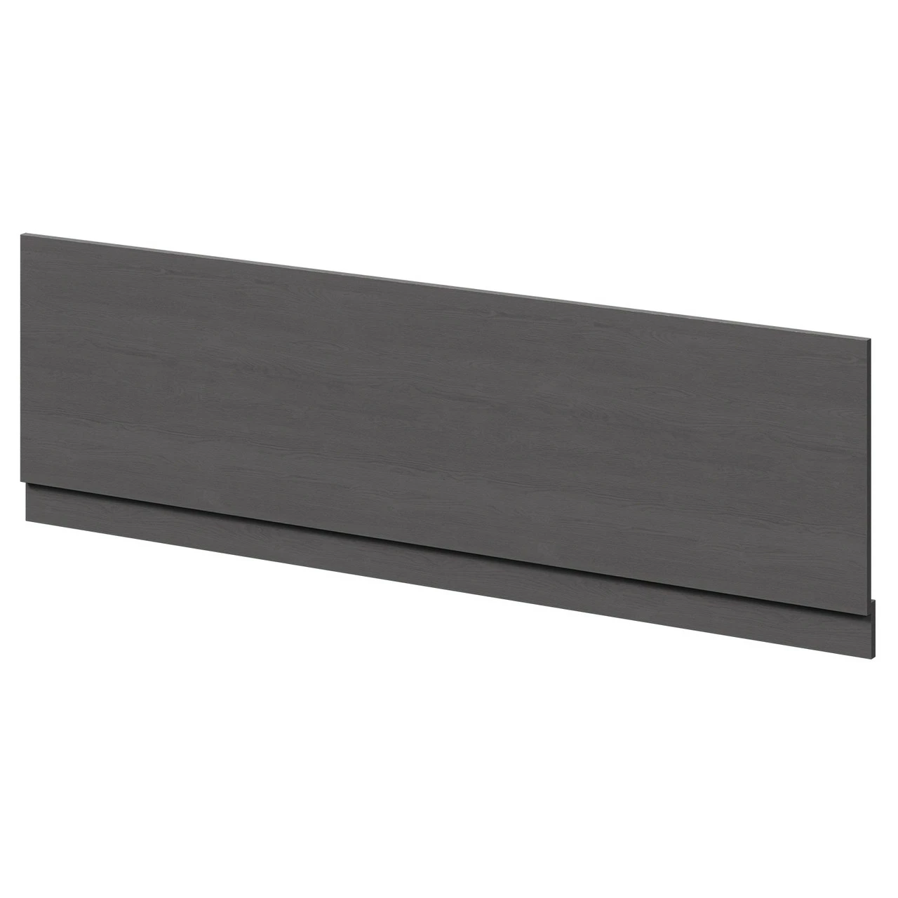 Graphite Grey MDF 1800mm Front Bath Panel With Plinth