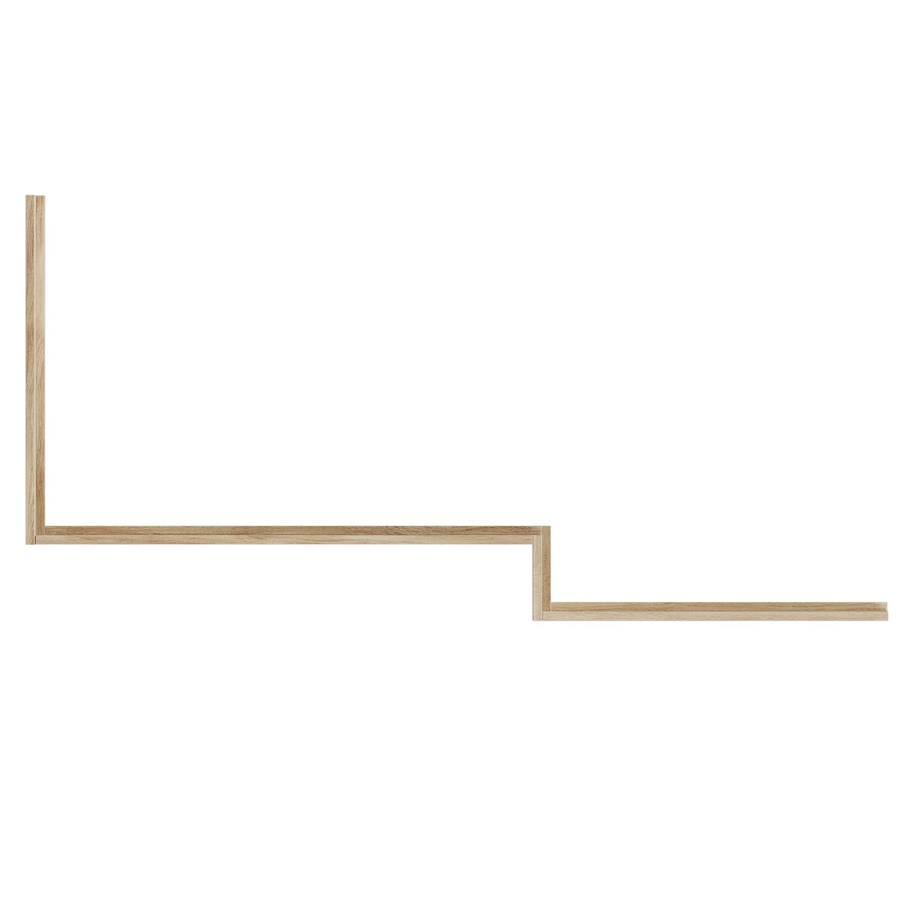 Bordalino Oak 1700mm MDF L Shaped Front And End Bath Panel Set - Image 5