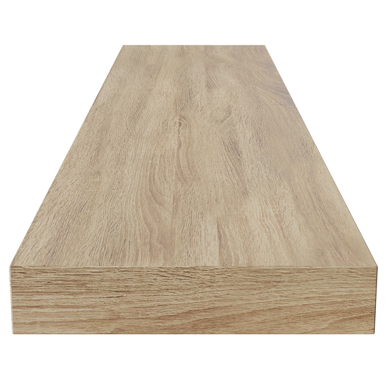 Napoli Bordalino Oak 60cm Floating Bathroom Shelf - Image 4