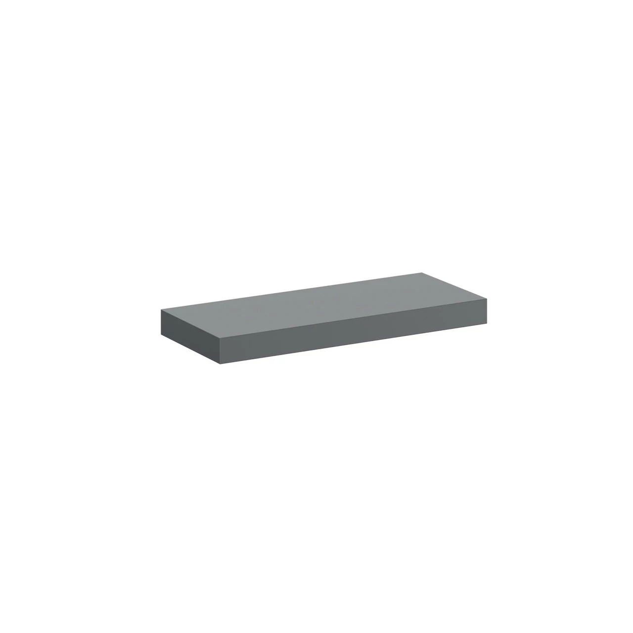 Napoli Gloss Grey 30cm Floating Bathroom Shelf - Image 2