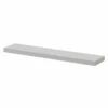 Napoli Gloss Grey Pearl 60cm Floating Bathroom Shelf