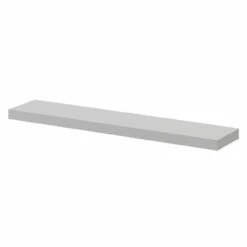 Napoli Gloss Grey Pearl 60cm Floating Bathroom Shelf
