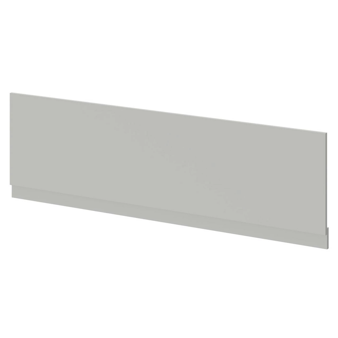 Gloss Grey Pearl MDF 1800mm Front Bath Panel With Plinth - Image 2