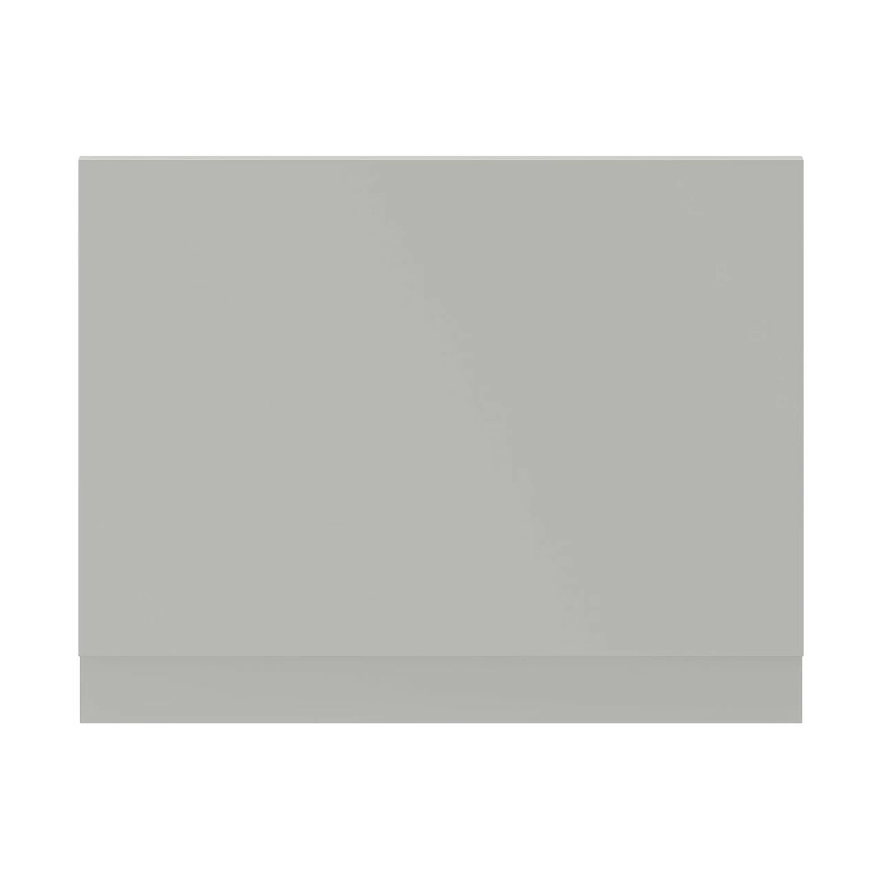Gloss Grey Pearl MDF 700mm End Bath Panel With Plinth