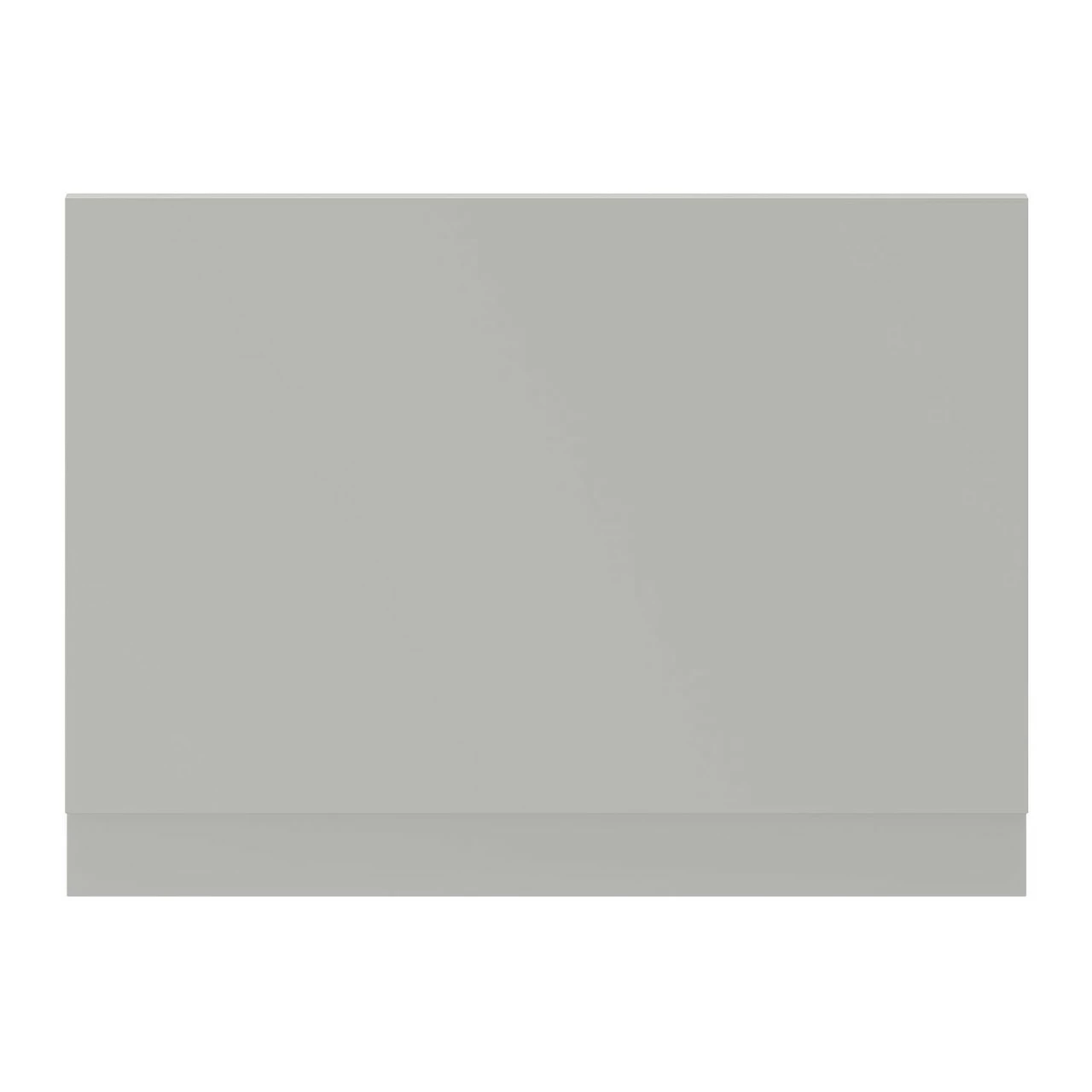 Gloss Grey Pearl MDF 750mm End Bath Panel With Plinth