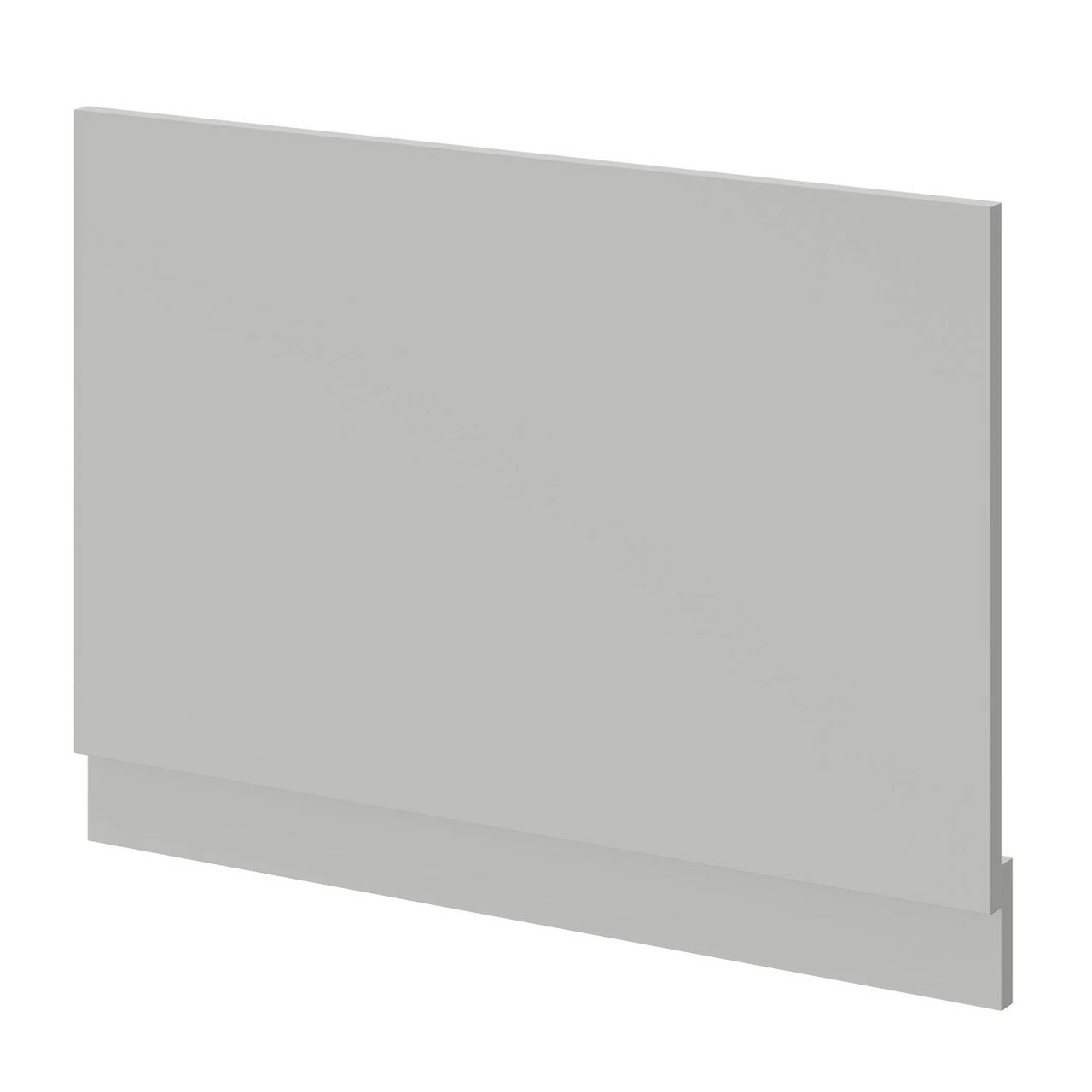 Gloss Grey Pearl MDF 750mm End Bath Panel With Plinth - Image 2