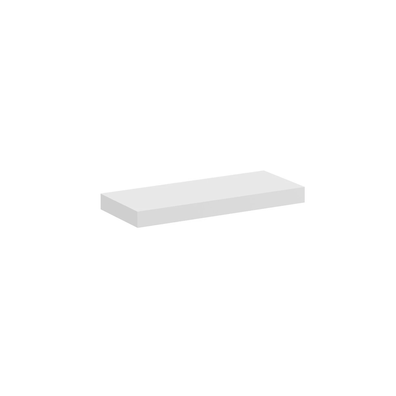 Napoli Gloss White 30cm Floating Bathroom Shelf - Image 2