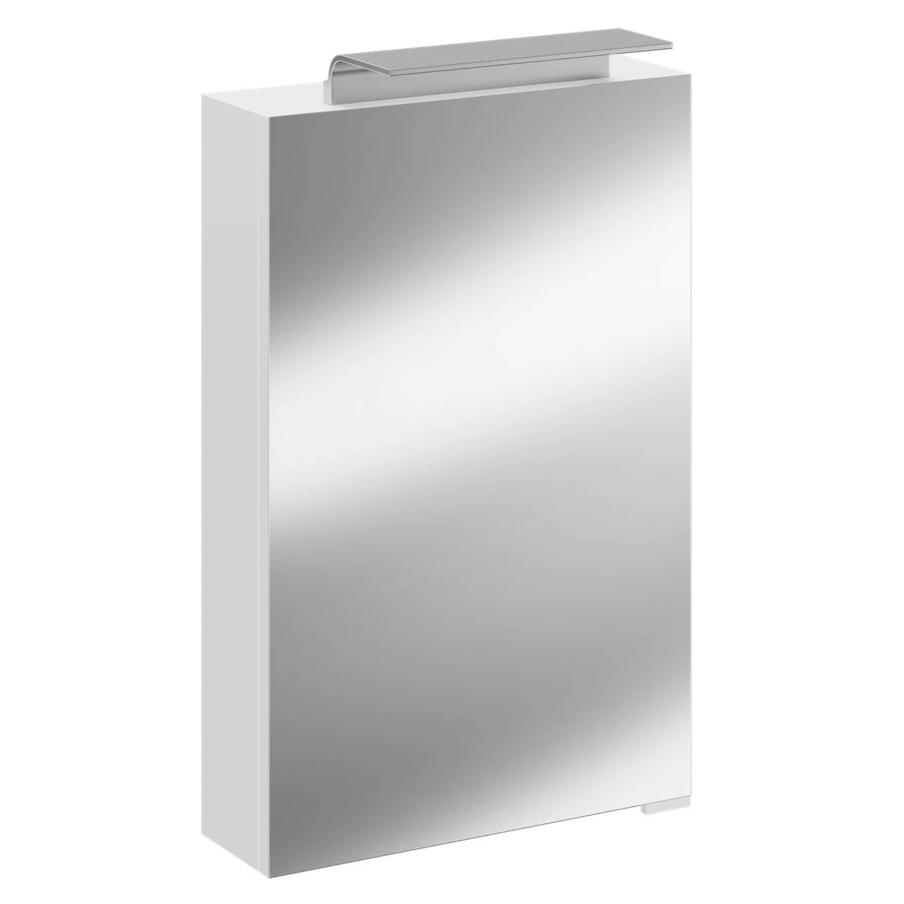 Napoli Gloss White 460mm Wall Mounted LED Mirrored Cabinet - Image 3
