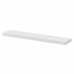 Napoli Gloss White 60cm Floating Bathroom Shelf