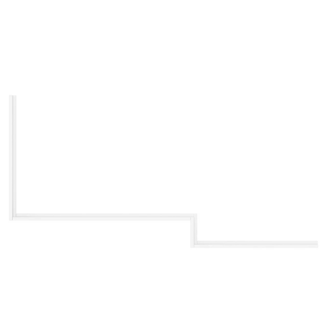 Gloss White MDF 1700mm L Shaped Front And End Bath Panel Set - Image 5