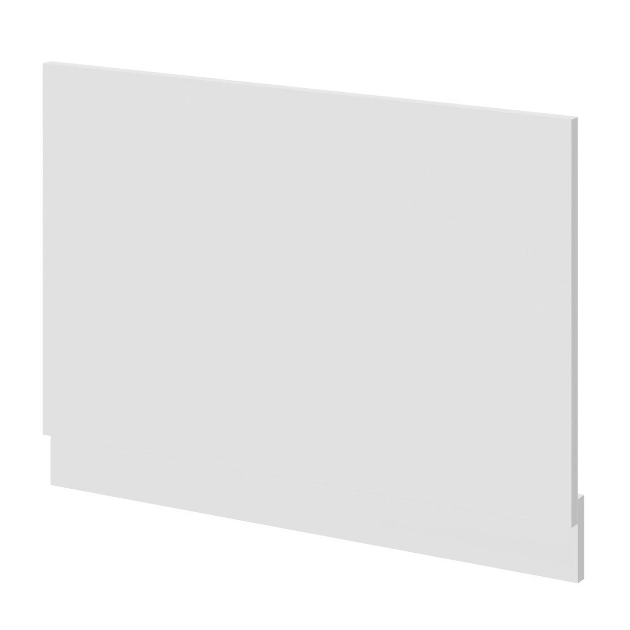 Gloss White MDF 750mm End Bath Panel With Plinth