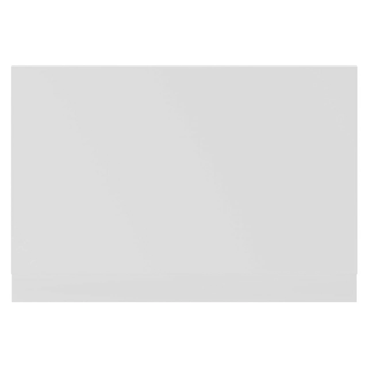 Gloss White MDF 800mm End Bath Panel With Plinth