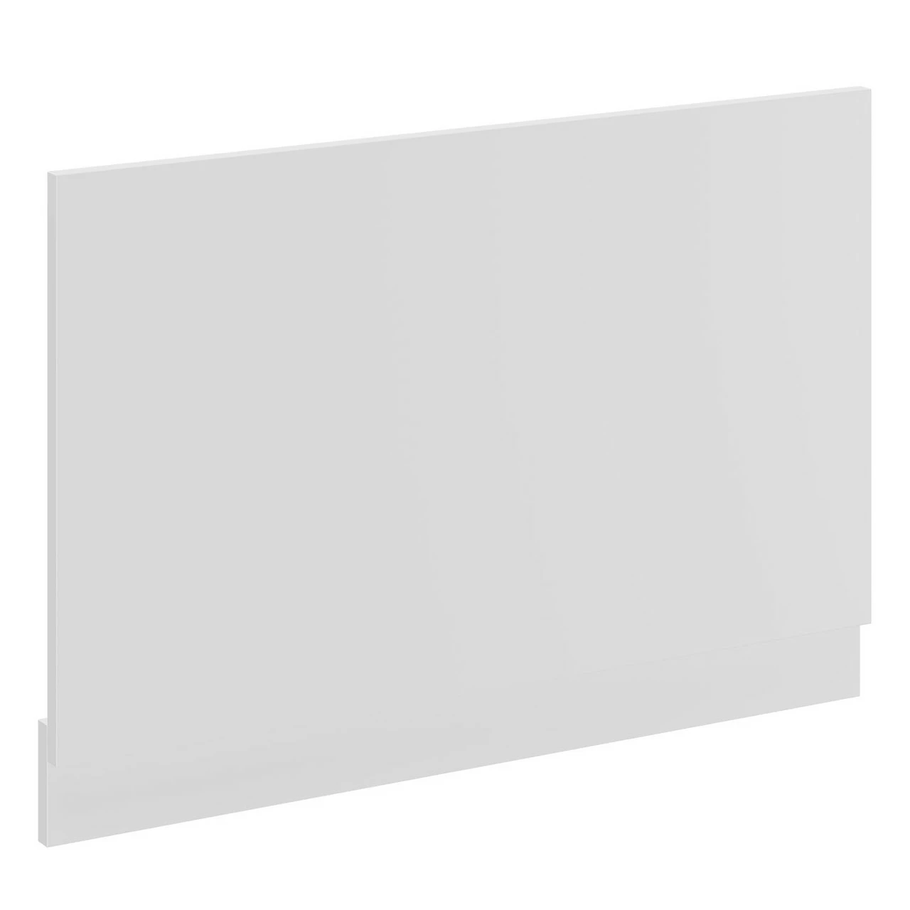 Gloss White MDF 800mm End Bath Panel With Plinth - Image 3