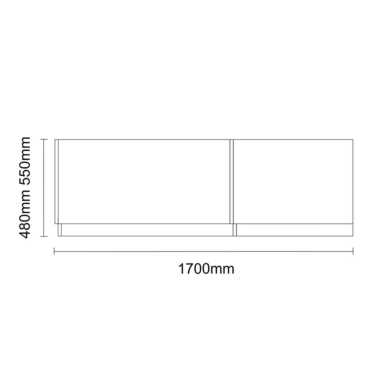 Bordalino Oak 1700mm MDF L Shaped Front And End Bath Panel Set - Image 6