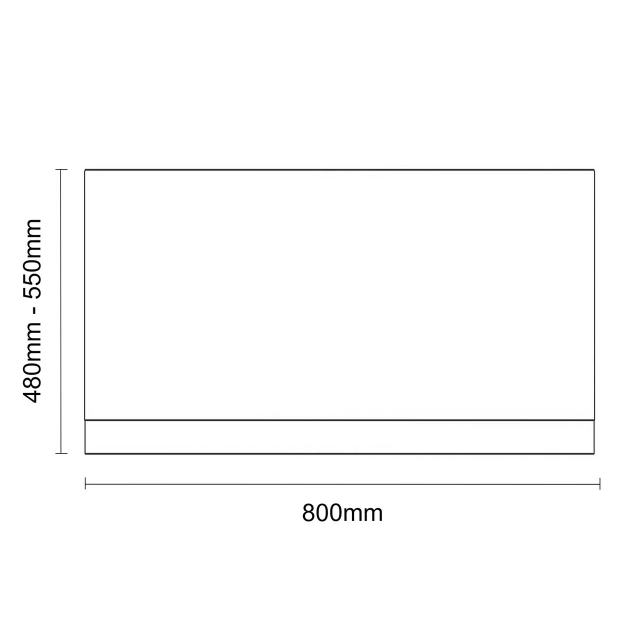 Gloss Grey MDF 800mm End Bath Panel - Image 4