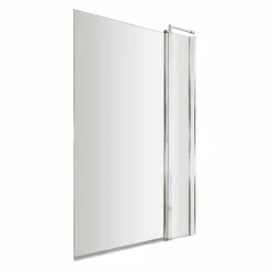 Nuie 1005mm Square Bath Screen With Fixed Panel - NSSQ1