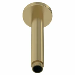 Nuie Brushed Brass Round Ceiling Arm 150mm - ARM815