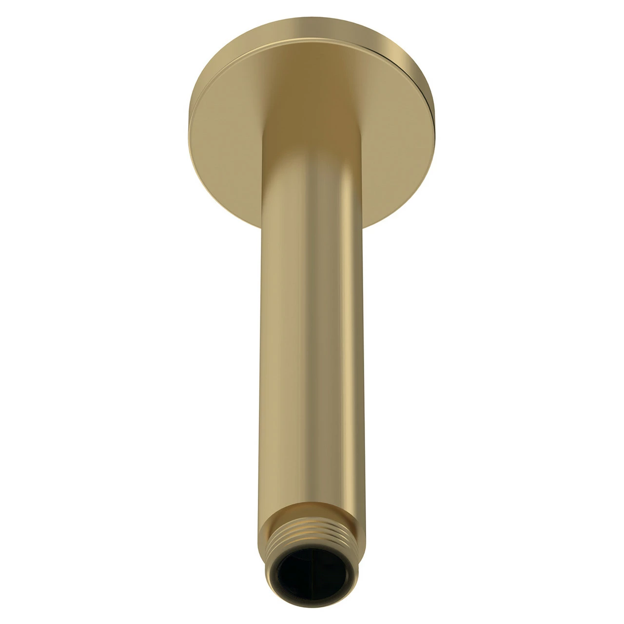 Nuie Brushed Brass Round Ceiling Arm 150mm - ARM815
