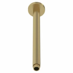 Nuie Brushed Brass Round Ceiling Arm 300mm - ARM816