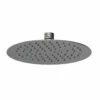 Nuie Brushed Gunmetal 200mm Round Fixed Shower Head - A7082
