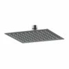 Nuie Brushed Gunmetal 200mm Square Fixed Shower Head - A7088