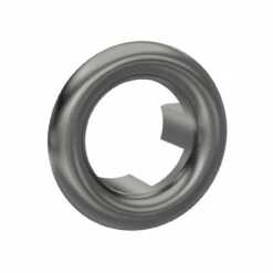 Nuie Brushed Gunmetal Round Overflow Cover - OVFL07