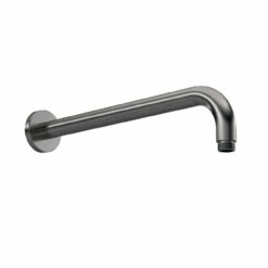Nuie Brushed Gunmetal Round Wall Hung Shower Arm - ARM701