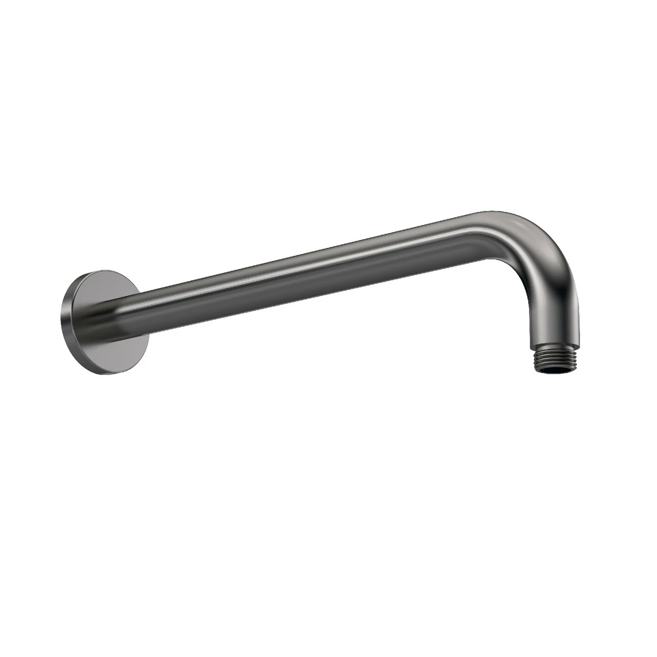 Nuie Brushed Gunmetal Round Wall Hung Shower Arm - ARM701