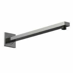Nuie Brushed Gunmetal Small Rectangular Shower Arm - ARM713