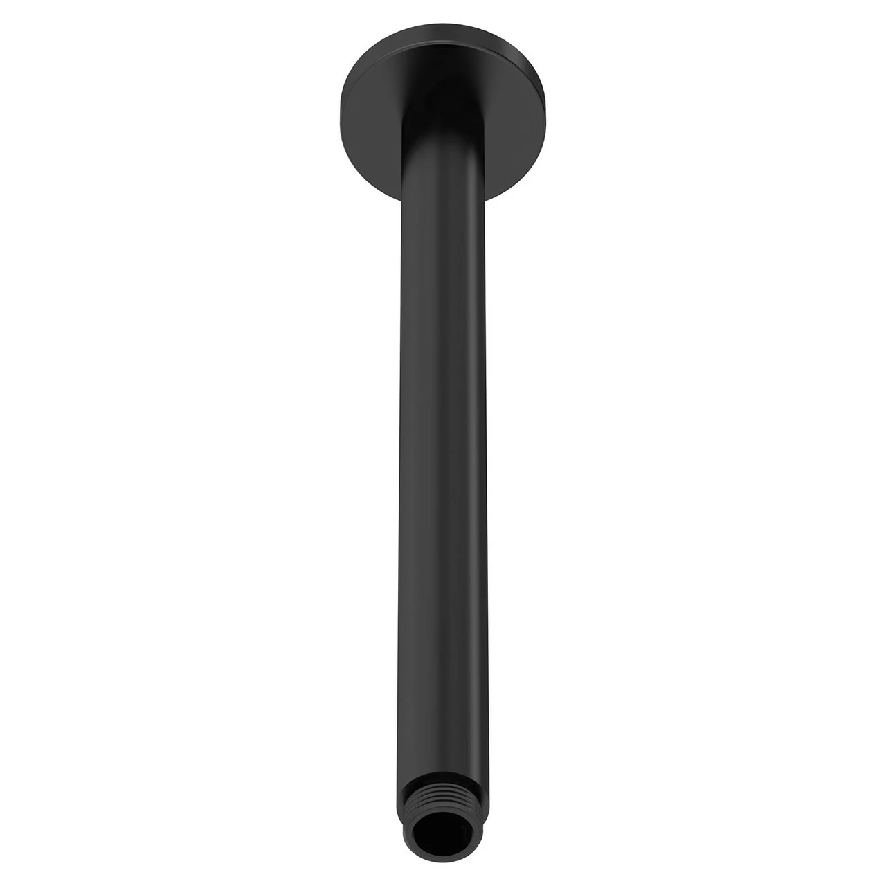 Nuie Matt Black Round Ceiling Arm 300mm - ARM416