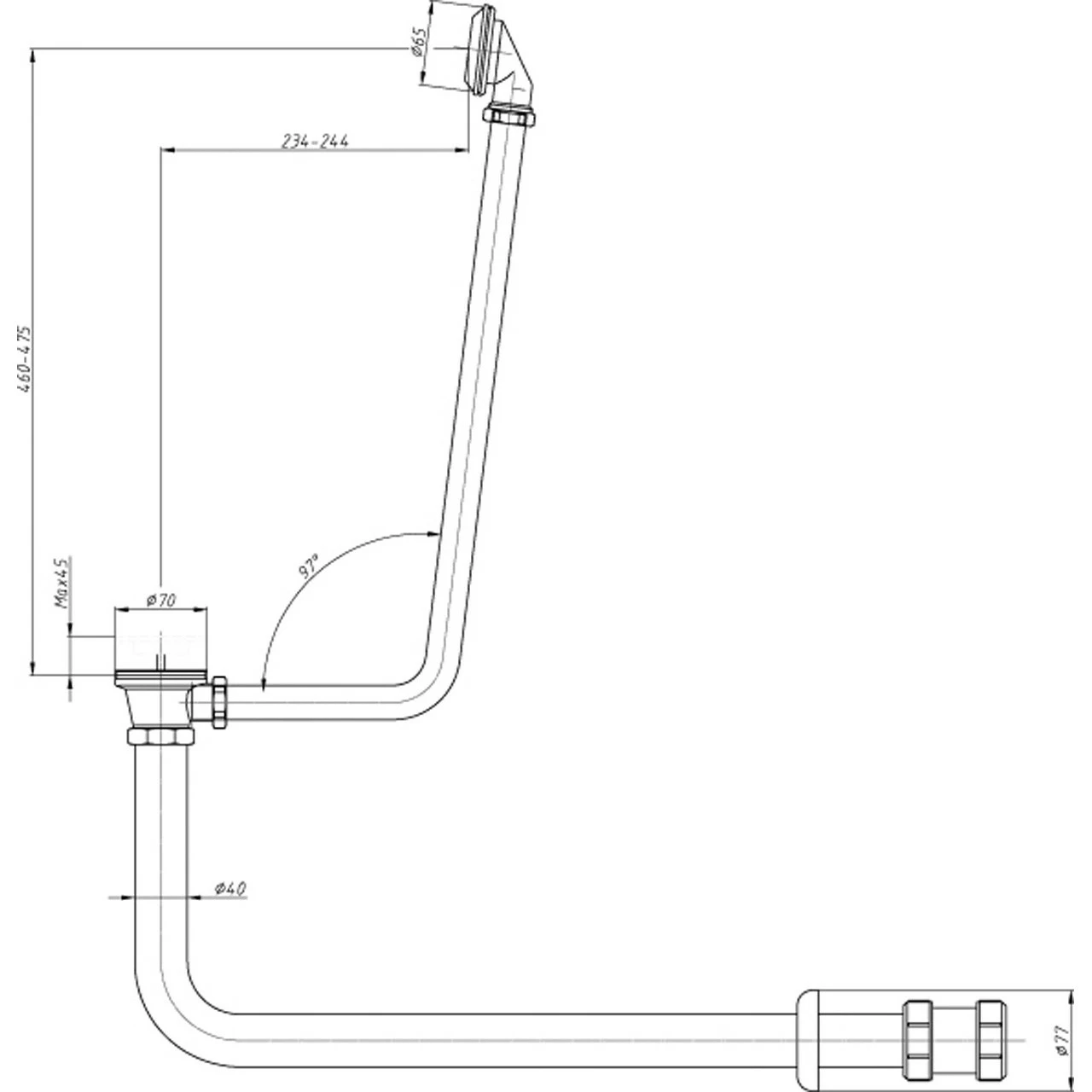 Old London Roll Top Bath Pack - EA368 - Image 4