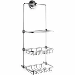 Old London Wall Mounted Three Tier Shower Tidy - LH316