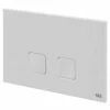 OLI Basal White 230mm Flush Plate With Square Push Buttons