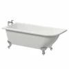 Windsor. Oxford 1700mm X 750mm Left Hand Single Ended Freestanding Shower Bath With Chrome Claw Feet