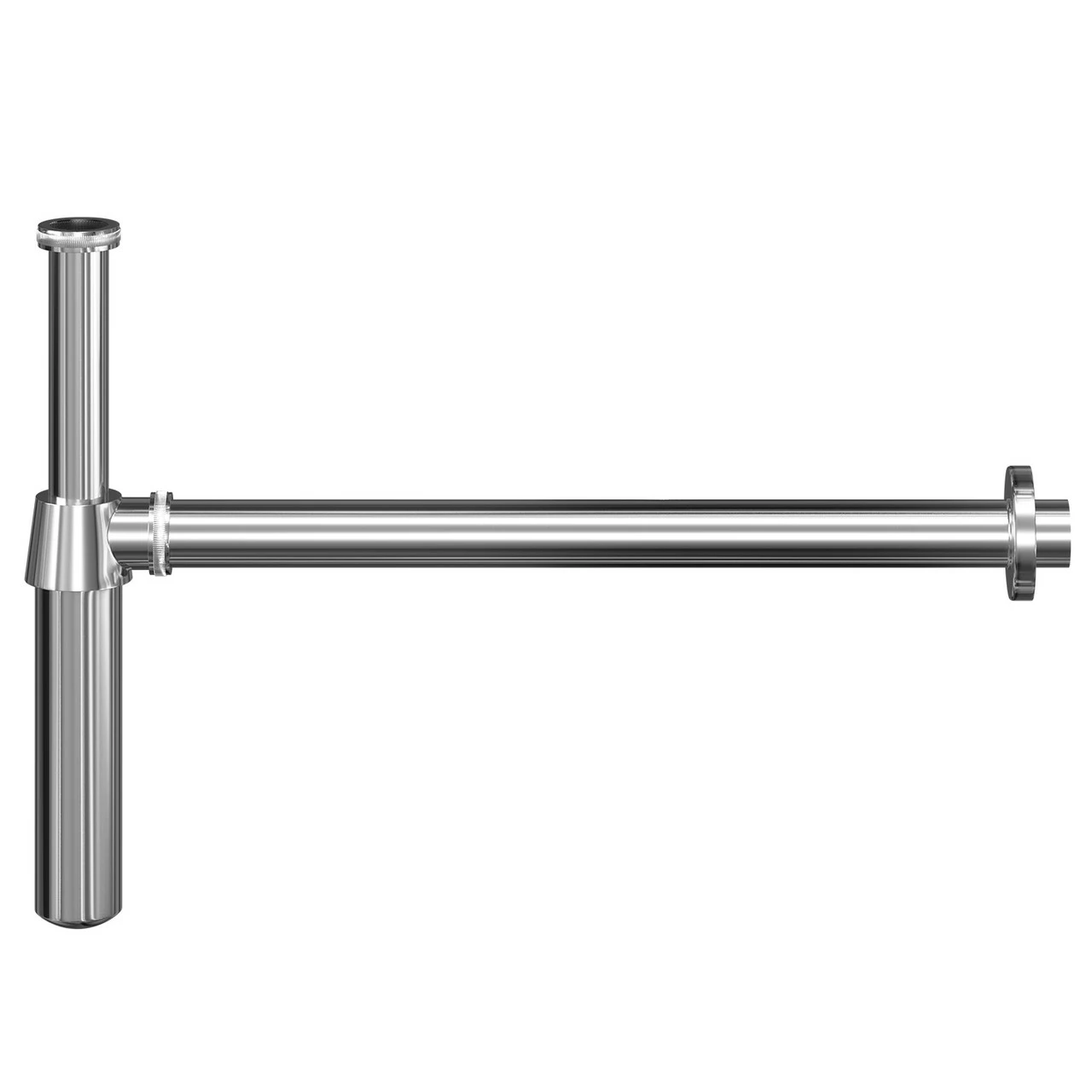 Windsor. Polished Chrome 153mm Traditional Basin Bottle Trap - Image 2